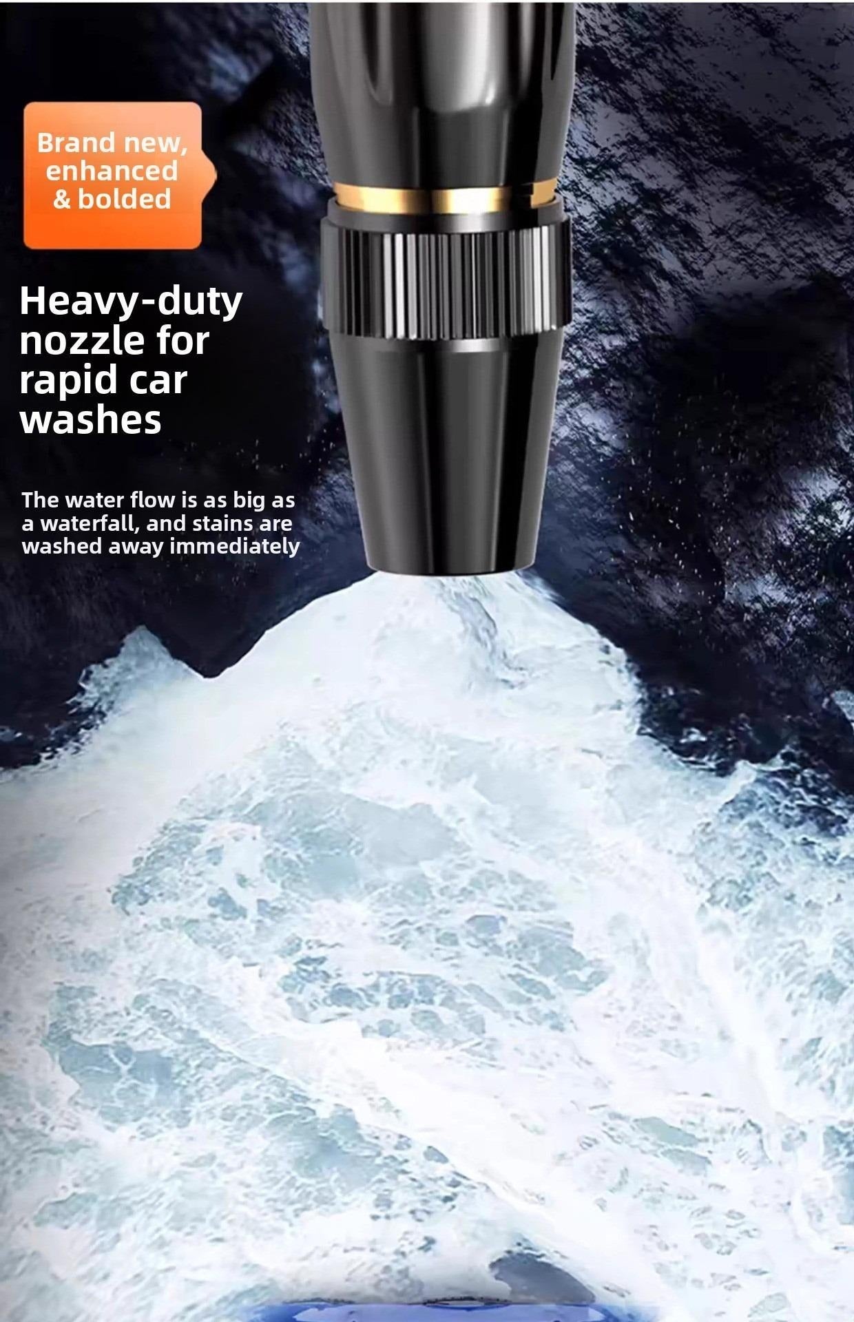 🖤LAST DAY BUY 2 GET 2 FREE!!🖤Home high-pressure car wash water gun with booster nozzle and hose, a must-have for watering plants and vegetables, and car washing.👍💦