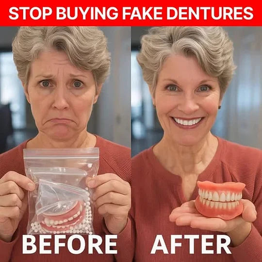 Ends Today: 75% OFF! ⏰Pryxo™ Medical Full Denture with Strong Suctiond Custom-Fit Full Functional Dentures🦷Obtain American Dental Association (ADA) Certification