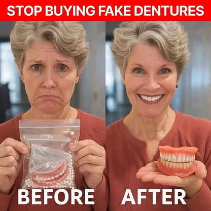 Ends Today: 75% OFF! ⏰Pryxo™ Medical Full Denture with Strong Suctiond Custom-Fit Full Functional Dentures🦷Obtain American Dental Association (ADA) Certification