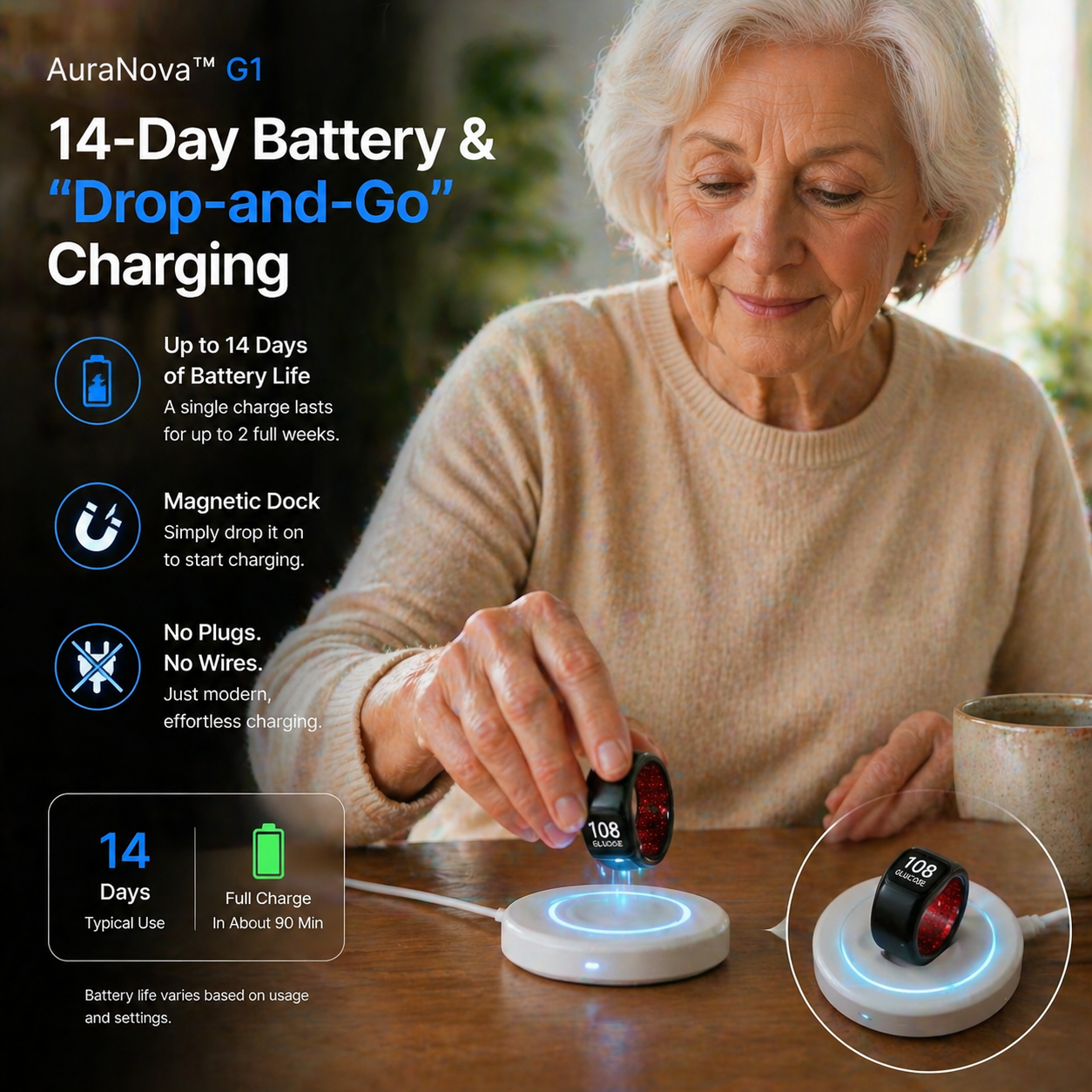 🎉 75% OFF Launch Offer🔥AuraNova™ G1 Non-Invasive Smart Ring