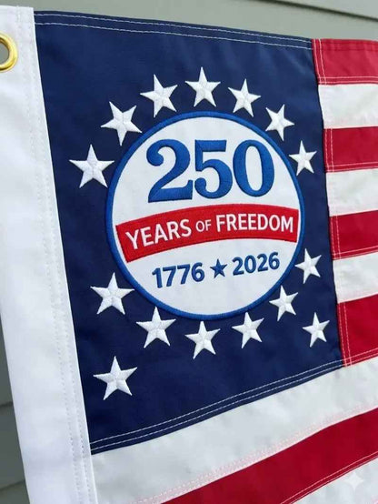 Last Day 49% OFF🔥250th Anniversary USA Commemorative Flag ,Double-Sided Embroidered