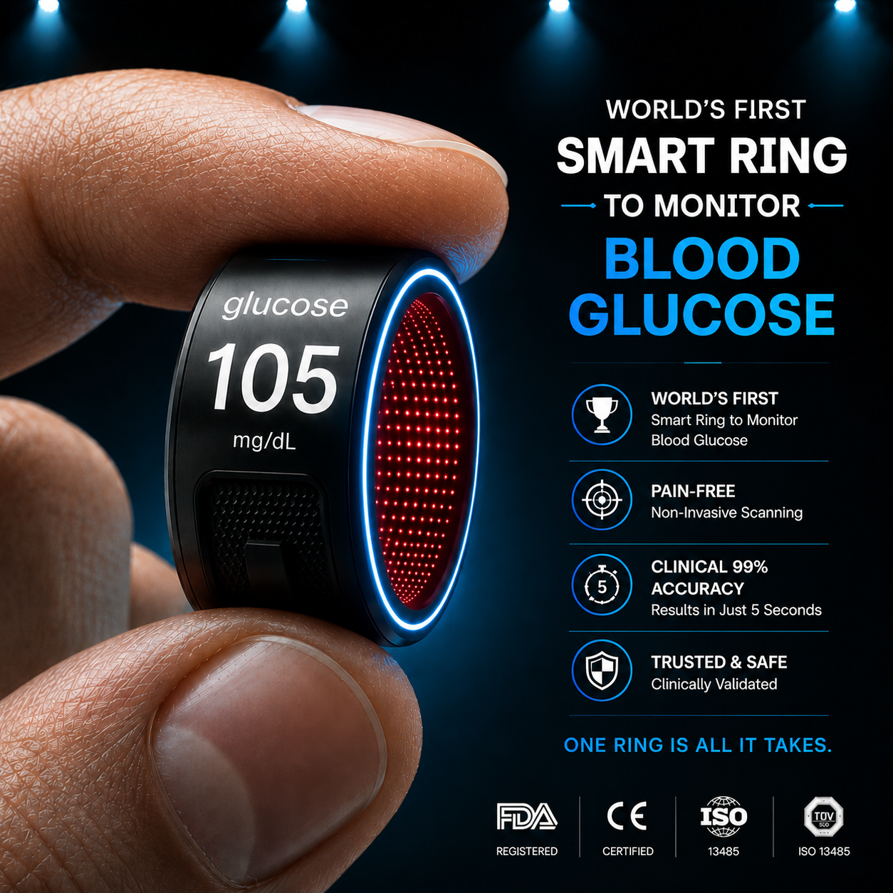 🎉 75% OFF Launch Offer🔥AuraNova™ G1 Non-Invasive Smart Ring
