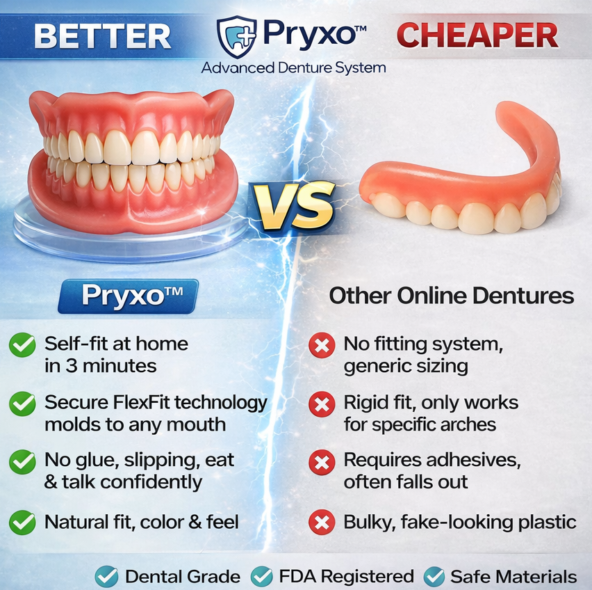 70% off! ⏰Pryxo™ Complete DenturesT