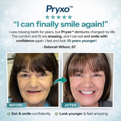 70% off! ⏰Pryxo™ Complete DenturesT