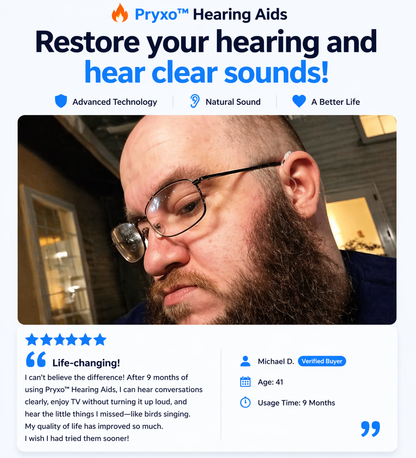 🔥 Pryxo™ Hearing Aids - Restore your hearing and hear clear sounds!