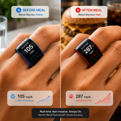🎉 75% OFF Launch Offer🔥AuraNova™ G1 Non-Invasive Smart Ring