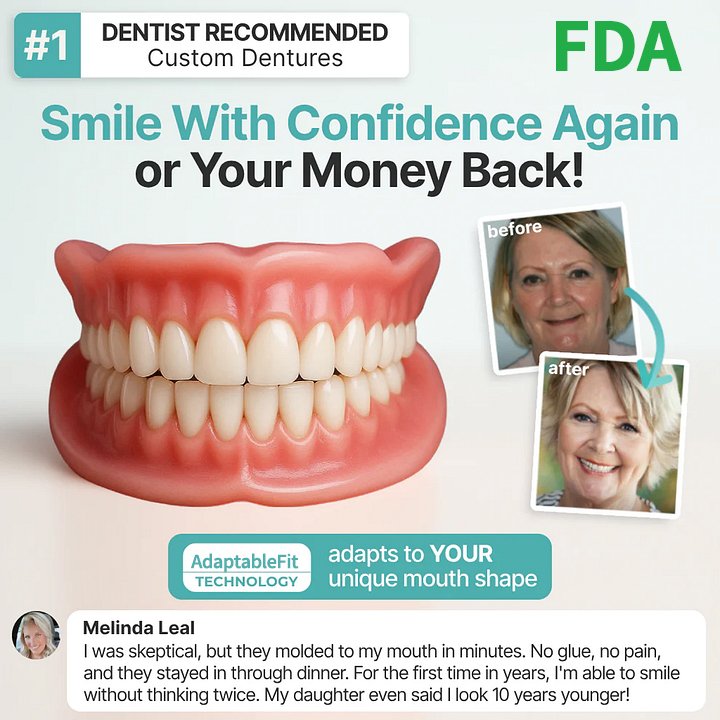 Ends Today: 75% OFF! ⏰Pryxo™ Medical Full Denture with Strong Suctiond Custom-Fit Full Functional Dentures🦷Obtain American Dental Association (ADA) Certification