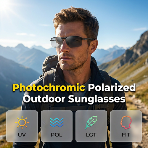 Outdoor Photochromic Polarized Sunglasses